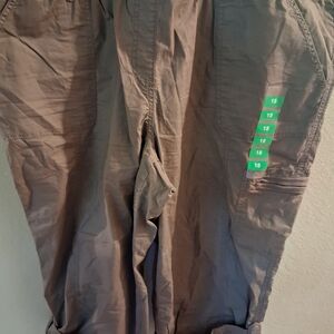New Womens Khakis & Co. Sz. 18 Brown Capris Pants